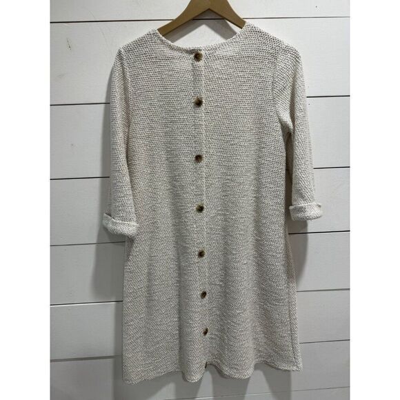 Robert Louis Ivory Knit Sweater Dress Sz Medium - Picture 5 of 6